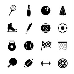 Set of simple sports icons