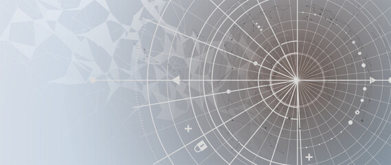 Quantum processing. Deep learning artificial intelligence. Future new technology  for business or science presentation