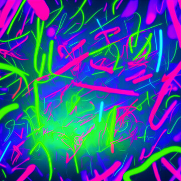 Abstract Neon Background "Generative AI"