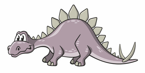 Dinosurier im Comicstil - Stegosaurus