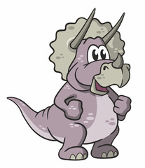 niedlicher Comic Dino - Triceratops