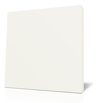 White Canvas Wraps template for presentation layouts and design. 3D rendering.