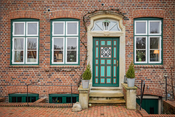 Historische Hausfassade in Glückstadt