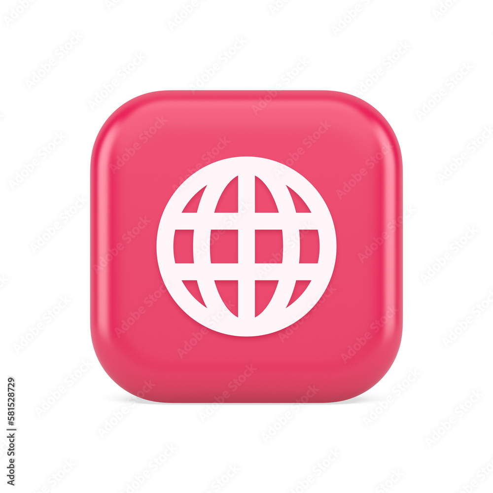 Poster internet connection global browsing information button cyberspace data search 3d icon