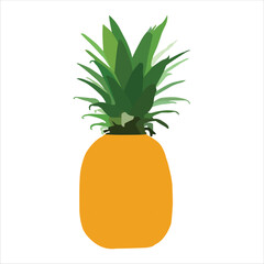 A beautiful pineapple fruit vector art work.