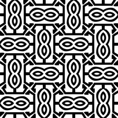 Vector monochrome pattern, Abstract texture for fabric print, card, table cloth, furniture, banner, cover, invitation, decoration, wrapping.seamless repeating pattern.Black and white color.