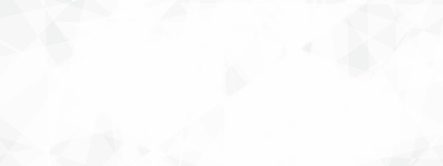 Abstract modern white and grey geometric banner background.