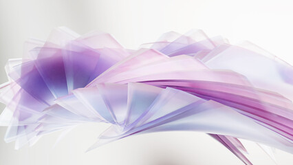 Luxury smooth colorful Abstract background, silky textile, Dynamic Effect, Color Gradient, Fashion layered wallpaper, falling cloth, folded textile ruffle, waving drapery, holographic, loop, 3d render