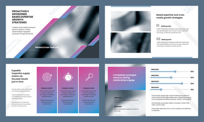 Powerpoint, google and keynote presentation slides template design.