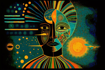Enew Collection · Cosmic Energy Healing Human · Universal Energy · Balance · Meditation · Visionary Illustrations