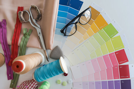 Color swatches for Fashion designer