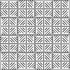 Stylish texture with figures from lines.Abstract geometric black and white pattern for web page, textures, card, poster, fabric, textile. Monochrome graphic repeating design. 