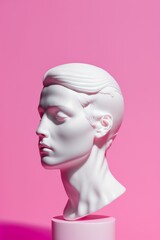 Contemporary Art: A Stunning Modern Abstract Sculpture Design of a man's Head