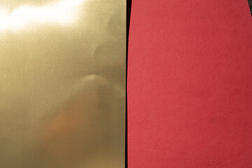 Gold background, gold polished metal, steel texture.