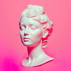 Contemporary Art: A Stunning Modern Abstract Sculpture Design of a Woman's Head