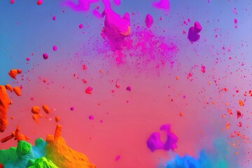 Colorful Paint Splash Texture in an Abstract Background