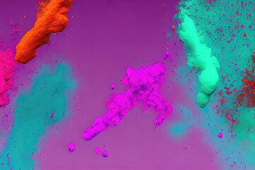 Colorful Paint Splash Texture in an Abstract Background