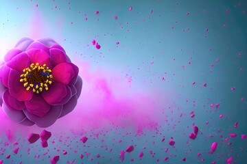 Colorful Paint Splash Texture in an Abstract Background