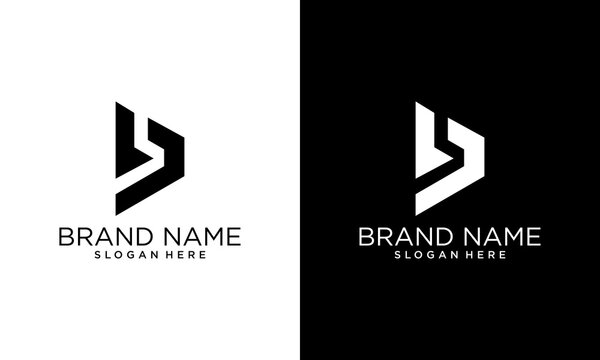 initial symbol B box minimalist  modern logo