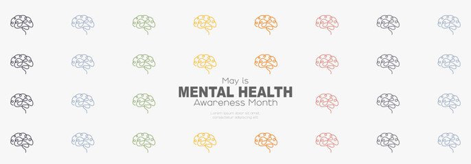 May is Mental Health Awareness Month banner.