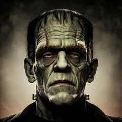 The Monster of Frankenstein. Generative AI