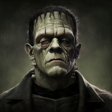 The Monster of Frankenstein. Generative AI