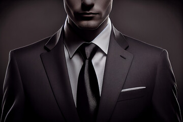 close up businessman dressed in expensive suit