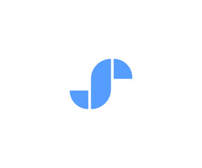 s letter monogram vector logo template.