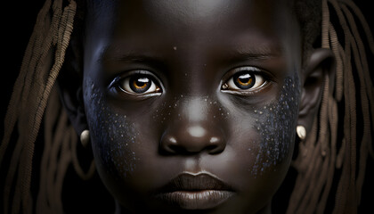African Tribal Face Painting