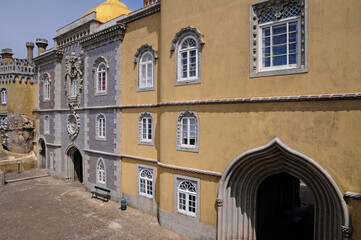 Fototapeta na wymiar Portugal, the Pena National Palace in Sintra,