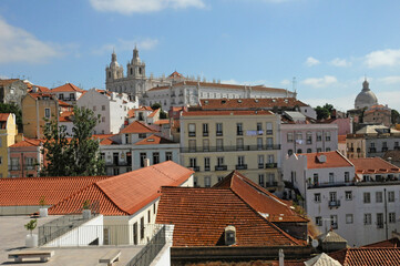 Fototapeta na wymiar Portugal, old historical building in the center of Lisbon