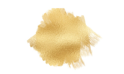 Gold paint brush stroke