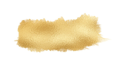 Gold paint brush stroke