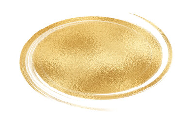 Gold paint brush stroke