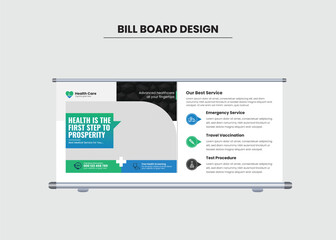 Medical healthcare Doctor Billboard, creative design for outdoor advertising, outdoor banner for advertising goods and services