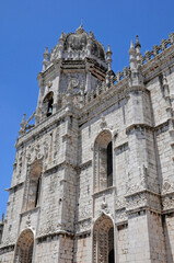 Fototapeta na wymiar Portugal, outside of Jeronimos monastery in Lisbon
