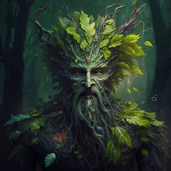 Deurstickers A tree man in a forest digital art © OsmanGoni