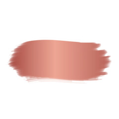 Golden paint brush stroke