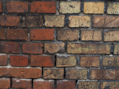 Fototapeta Mur z kolorowej cegły