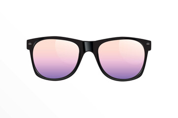 Fototapeta premium Classic Vintage Sunglasses Realistic Isolated Vector Illustration Classic Vintage Sunglasses Realistic Isolated Vector Illustration