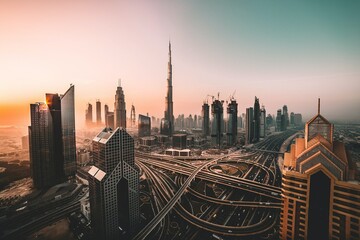 Fototapeta na wymiar Dubai downtown high-quality image