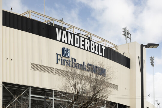 Nashville, TN, USA - March 13, 2023: FirstBank Stadium, Built In 1922, Is Home To The Vanderbilt University Commodores' Football Team. 