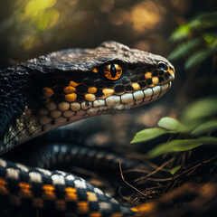 Snake : Tiger Snake, Generative AI