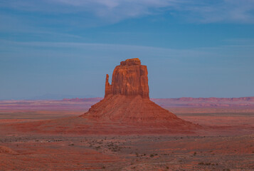 Monument Valley Landscape at Sunset - East Mitten Butte