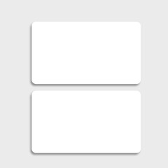 Minimal white business card clean modern mockup