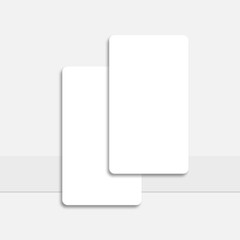 Minimal white business card clean modern mockup