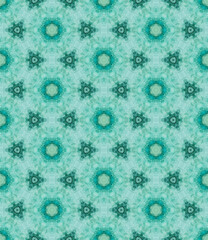 Abstract seamless green pattern with flowers textiles floral