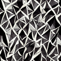 Abstract seamless pattern, drawn-like - Generative AI