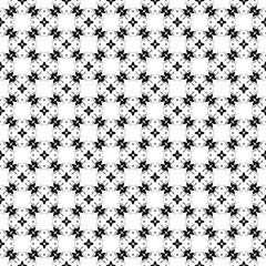 Black and white seamless pattern texture. Greyscale ornamental graphic design. Mosaic ornaments. Pattern template. Vector illustration. EPS10.