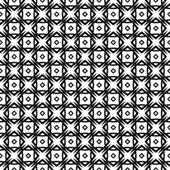 Black and white seamless pattern texture. Greyscale ornamental graphic design. Mosaic ornaments. Pattern template. Vector illustration. EPS10.